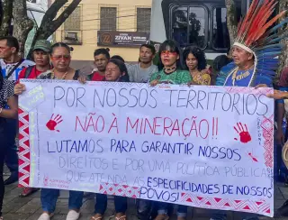 Indígenas protestam em Manaus contra mineração de potássio na amazônia