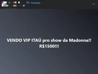 'Ingressos' VIP para ver Madonna no Rio são anunciados por até R$ 2 mil, e patrocinador alerta para 'fraude'
