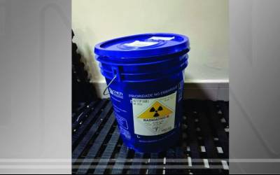 Local onde encontraram material radioativo furtado não foi contaminado