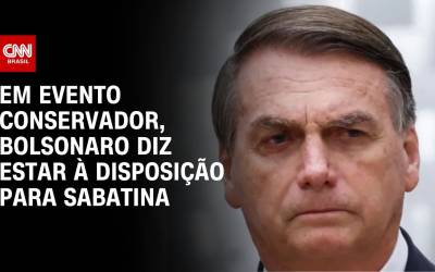 Em evento conservador, Bolsonaro diz que está à disposição da imprensa para 'ser sabatinado sobre qualquer coisa'