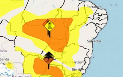Inmet alerta sobre baixa umidade no Centro-Oeste e no Tocantins