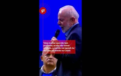 'Uma mulher que não tem profissão, se ela não tomar cuidado, o marido vai agredi-la,' diz Lula em evento no Ceará