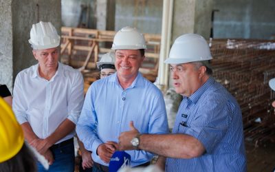 Prefeito Helder e Secretário Beto Preto vistoriam obras do novo Hospital Geral de Colombo